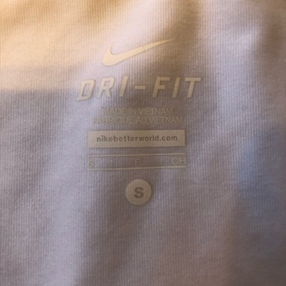 Nike white dry fit three quarter sleeves jersey, XS - Picture 4 of 5